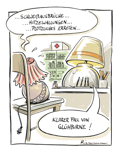 Cartoon: Diagnose (medium) by Riemann tagged gesundheit,krank,krankheit,arzt,doktor,sprechstunde,wartezimmer,humor,heilen,geschenkbuch,lampe,gluehbirne,george,riemann,gesundheit,krank,krankheit,arzt,doktor,sprechstunde,wartezimmer,humor,heilen,geschenkbuch,lampe,gluehbirne,george,riemann