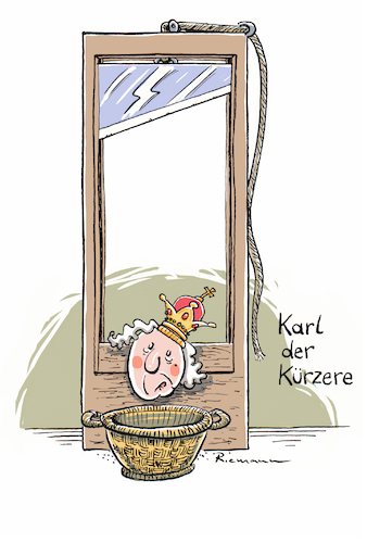 Cartoon: Kürzlich Verstorben (medium) by Riemann tagged aristokratie,guillotine,monarchen,fallbeil,wortspiel,cartoon,george,riemann,aristokratie,guillotine,monarchen,fallbeil,wortspiel,cartoon,george,riemann