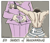 Cartoon: 50 Shades (small) by Riemann tagged angela,merkel,griechenland,raute,50,shades,of,grey,schulden,hosenanzug,cartoon,george,riemann