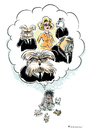 Cartoon: Bodyguards (small) by Riemann tagged hunde,hundehalter,einsamkeit,haustiere,träume,illusion,fantasie,dogs,pets,loneliness,dreams,phantasy,cartoon,george,riemann