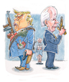 Cartoon: Das Duell (small) by Riemann tagged joe,biden,donald,trump,usa,elections,wahlkampf,2024,duell,demokraten,republikaner,unfair,fake,news,lies,criminal,endangered,democracy,cartoon,caricature,george,riemann