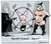 Cartoon: Die Überraschung (small) by Riemann tagged domina,sm,bondage,sex,erotik,mann,frau,beziehung,hochzeit,trauung,leder,peitsche,latex,priester,cartoon,george,riemann