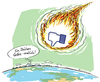 Cartoon: Gefällt mir nicht ! (small) by Riemann tagged facebook erde earth asteroid end of world ende der welt gott god zeichen signs religion armageddon