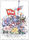 Cartoon: Gurkentruppe (small) by Riemann tagged donald,trump,republikaner,kapitol,sturm,washington,usa,republicans,capitol,attack,anon,right,wing,conspiracy,proud,boys,cartoon,george,riemann