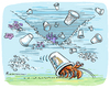 Cartoon: Home To Go (small) by Riemann tagged plastik,kaffeebecher,kaffee,to,go,coffee,meer,oceans,umwelt,verschmutzung,pollution,konsum,consuming,packaging,styropor,einsiedlerkrebs,hermit,crab,cartoon,george,riemann