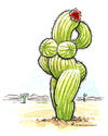 Cartoon: Kaktus de Milo (small) by Riemann tagged venus,de,milo,frauen,statue,skulptur,kunst,kaktus,verfuehrung,stachelig,wueste,cartoon,george,riemann