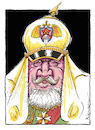 Cartoon: Kyrillie-Willie (small) by Riemann tagged patriarch,kyrill,russland,kaiser,wilhelm,kriegstreiber,kgb,agent,pickelhaube,orthodoxe,kirche,religion,hass,populismus,manipulation,putin,buddy,ukraine,krieg,cartoon,george,riemann