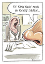 Cartoon: Laufen (small) by Riemann tagged nase,laufen,ohr,arzt,gesundheit,grippe,erkaeltung,krank,krankheit,doktor,visite,george,riemann,cartoon