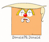 Cartoon: Le Mac (small) by Riemann tagged donald,trump,ronald,mcdonald,mc,donalds,president,of,the,united,states,america,clown,junk,food,cheap,populist,amerika,square,orange,cartoon,george,riemann