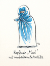 Cartoon: Maxi (small) by Riemann tagged kopftuch,burkha,islam,religion,frauen,kleidung,schule,freiheit,cartoon,george,riemann