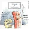 Cartoon: Mecker (small) by Riemann tagged käse,speck,essen,beziehung,rauchen,