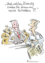 Cartoon: Minuszins (small) by Riemann tagged ezb,zinssenkung,banken,zins,minuszins,abzocke,wirtschaft,enteignung,banker,bankster