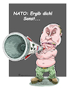 Cartoon: Rohrkrepierer (small) by Riemann tagged atomkrieg drohung putin russland ukrainekrieg nato überlegenheit stärke bluff russische armee fake news rohrkrepierer cartoon george riemann