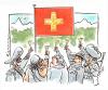 Cartoon: Switzerland (small) by Riemann tagged schweiz,switzerland,bank,account,corruption,gold,greed,worst,criminals,