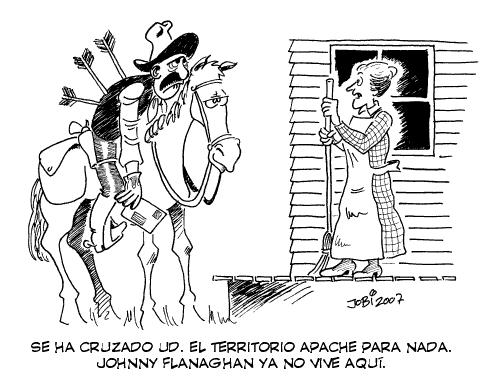 Cartoon: Territorio apache (medium) by jobi_ tagged far,west,