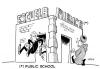 Cartoon: Public School (small) by jobi_ tagged politics,religion,school,