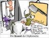 Cartoon: Die Kunst der Diplomatie (small) by Philipp Weber tagged diplomatie,ukraine,putin,europa,eu