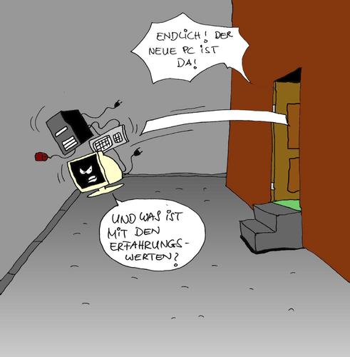 Cartoon: Erfahrungswerte (medium) by SHolter tagged pc