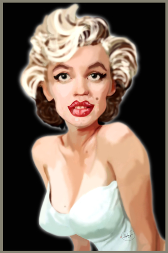 Cartoon: MARILYN (medium) by BOHEMIO tagged marilyn