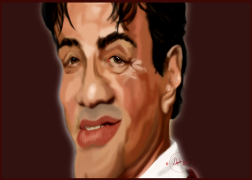 Cartoon: Stallone (medium) by BOHEMIO tagged stallone