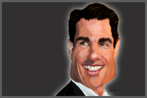 Cartoon: Tom Cruise (medium) by BOHEMIO tagged tom,cruise,actor