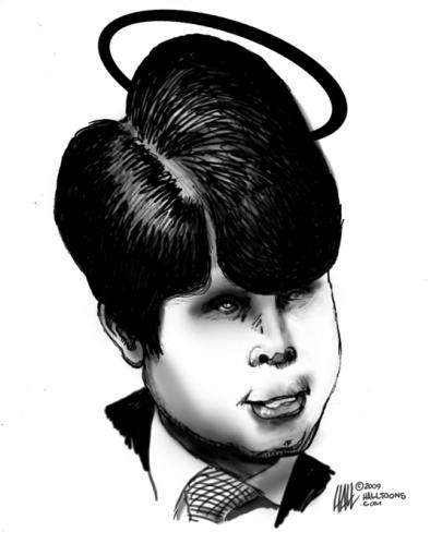 Cartoon: Blago Caricature (medium) by halltoons tagged blagojevich,illinois,politics,chicago