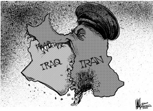 Resultado de imagen de iran iraq war cartoon