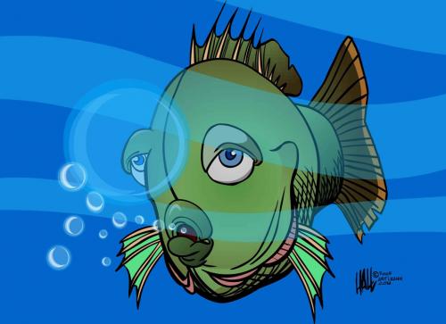 Cartoon: Fishie (medium) by halltoons tagged fish,underwater,nautical