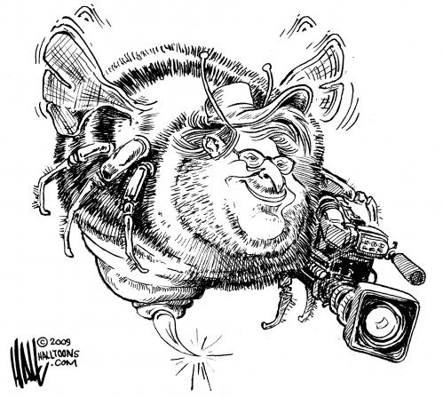 Cartoon: Michael Moore (medium) by halltoons tagged michael,moore