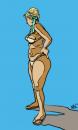 Cartoon: Ashley Looking Away (small) by halltoons tagged digital sketch figure drawing model