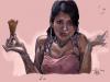 Cartoon: Boo hoo ice cream all gone (small) by halltoons tagged woman,girl,ice,cream,drawing