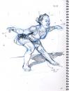 Cartoon: Hula video still study 2 (small) by halltoons tagged hula,dancer,hawaii,woman,dance,exotic,tropics