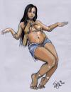 Cartoon: Puerto Rican Hip Hop still 9 (small) by halltoons tagged dance woman hip hop girl latina