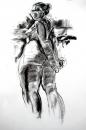 Cartoon: Rosetta from Below (small) by halltoons tagged figure,study,drawing,charcoal
