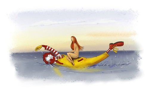 Cartoon: The Abduction of Europa (medium) by sfepa tagged fast,food