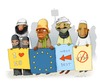 Cartoon: activists (small) by sfepa tagged visa,europ