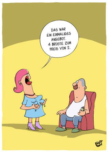 Cartoon: Brust-OP (medium) by luftzone tagged cartoon,thomas,luft,lustig,mann,frau,operation,brust,ehepaar,schönheit,cartoon,thomas,luft,lustig,mann,frau,operation,brust,ehepaar,schönheit