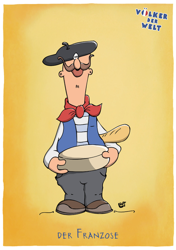 Cartoon: Der Franzose (medium) by luftzone tagged cartoonalarm,thomas,luft,luftzone,humor,spaß,lustig,freude,lachen,comedy,lacher,zeichnung,karikatur,völker,welt,frankreich,franzose,land,landestypisch,käse,mütze,schnautzbart,baguette,brot,weste,schal,tuch,cartoonalarm,thomas,luft,luftzone,humor,spaß,lustig,freude,lachen,comedy,lacher,zeichnung,karikatur,völker,welt,frankreich,franzose,land,landestypisch,käse,mütze,schnautzbart,baguette,brot,weste,schal,tuch