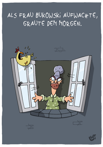 Cartoon: Der Morgen (medium) by luftzone tagged tageszeit,aufstehen,fenster,hahn,vogel,frau,lustig,luft,thomas,cartoon,cartoon,thomas,luft,lustig,frau,vogel,hahn,fenster,aufstehen,tageszeit