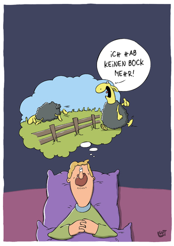 Cartoon: Einschlafen (medium) by luftzone tagged cartoon,thomas,luft,lustig,schaf,bock,schlaf,einschlafen,zaun,cartoon,thomas,luft,lustig,schaf,bock,schlaf,einschlafen,zaun