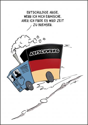 Es geht bergab. Es geht bergab.