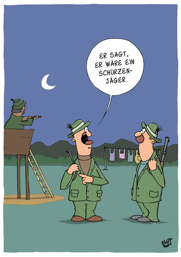 Cartoon: Schürzenjäger (medium) by luftzone tagged thomas,luft,cartoon,humor,spaß,schürzenjäger,thomas,luft,cartoon,humor,spaß,schürzenjäger