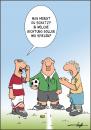 Cartoon: Anstoss (small) by luftzone tagged cartoon frau mann fußball fußballer schiedsrichter rasen spieler spiel