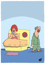 Cartoon: Bettverbot (small) by luftzone tagged cartoon,thomas,luft,lustig,bett,parkverbot,ehepaar,pyjama