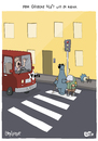 Cartoon: Hilfsbereit (small) by luftzone tagged cartoonalarm cartoon thomas luft luftzone humor comic spaß lustig freude lachen comedy lacher brüller zeichnung sprechblase karikatur straße zebrastreifen fußgängerüberweg ampel grün rot gelb auto pkw transporter autofahrer wütend hupe maulwurf tier oma a