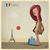 Cartoon: Madame in Paris (small) by luftzone tagged thomas,luft,illustration,madame,paris,eiffelturm,eiffel,tower,sonne,sun,tasche,bag,liebe,love,frau,girl,mädchen,woman