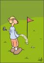 Cartoon: Pinkelpause (small) by luftzone tagged cartoon,pause,pinkeln,golf,sport,
