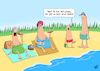 Cartoon: Quallen (small) by luftzone tagged thomas,luft,cartoon,lustig,quallen,strand,meer,sommer,sand,bockwurst,frauen,oma,junge,mann,wasser