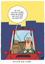 Cartoon: Route (small) by luftzone tagged thomas,luft,cartoon,lustig,route,navigation,umleitung,ali,einkaufen,auto,damenbinden