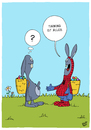 Cartoon: Spiderman (small) by luftzone tagged thomas,luft,cartoon,lustig,ostern,hase,bunny,spiderman,kostüm,verkleidung,ei,eier